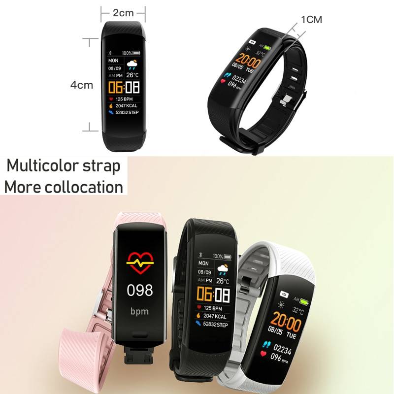 Minimalist Design Men Women Fitness Tracker